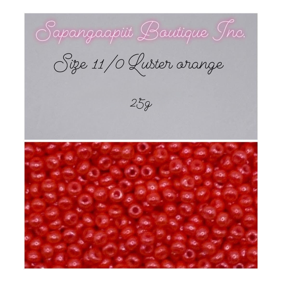 Round Seed Beads - Size 11/0 - 25g