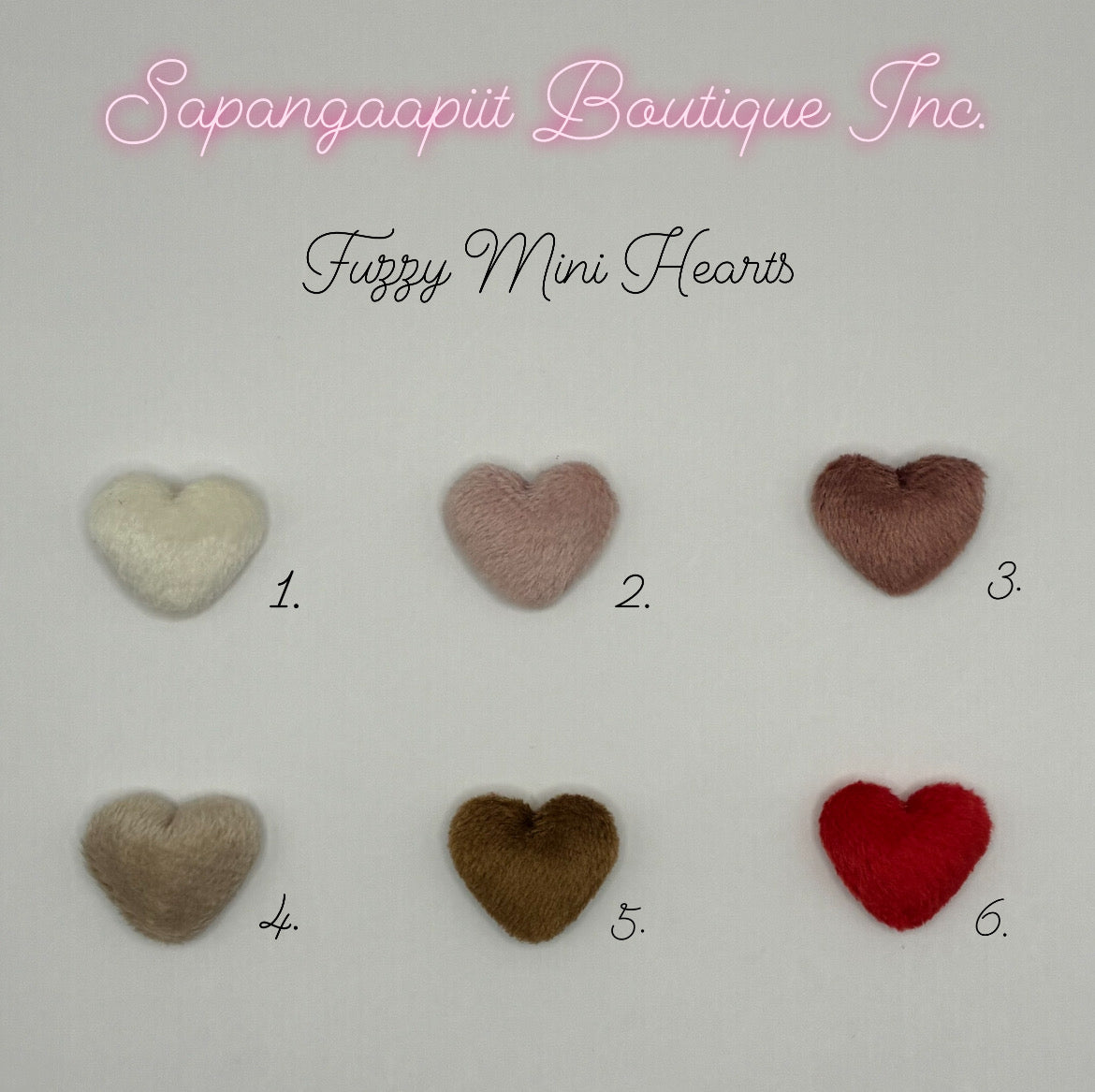 Mini Fuzzy Hearts