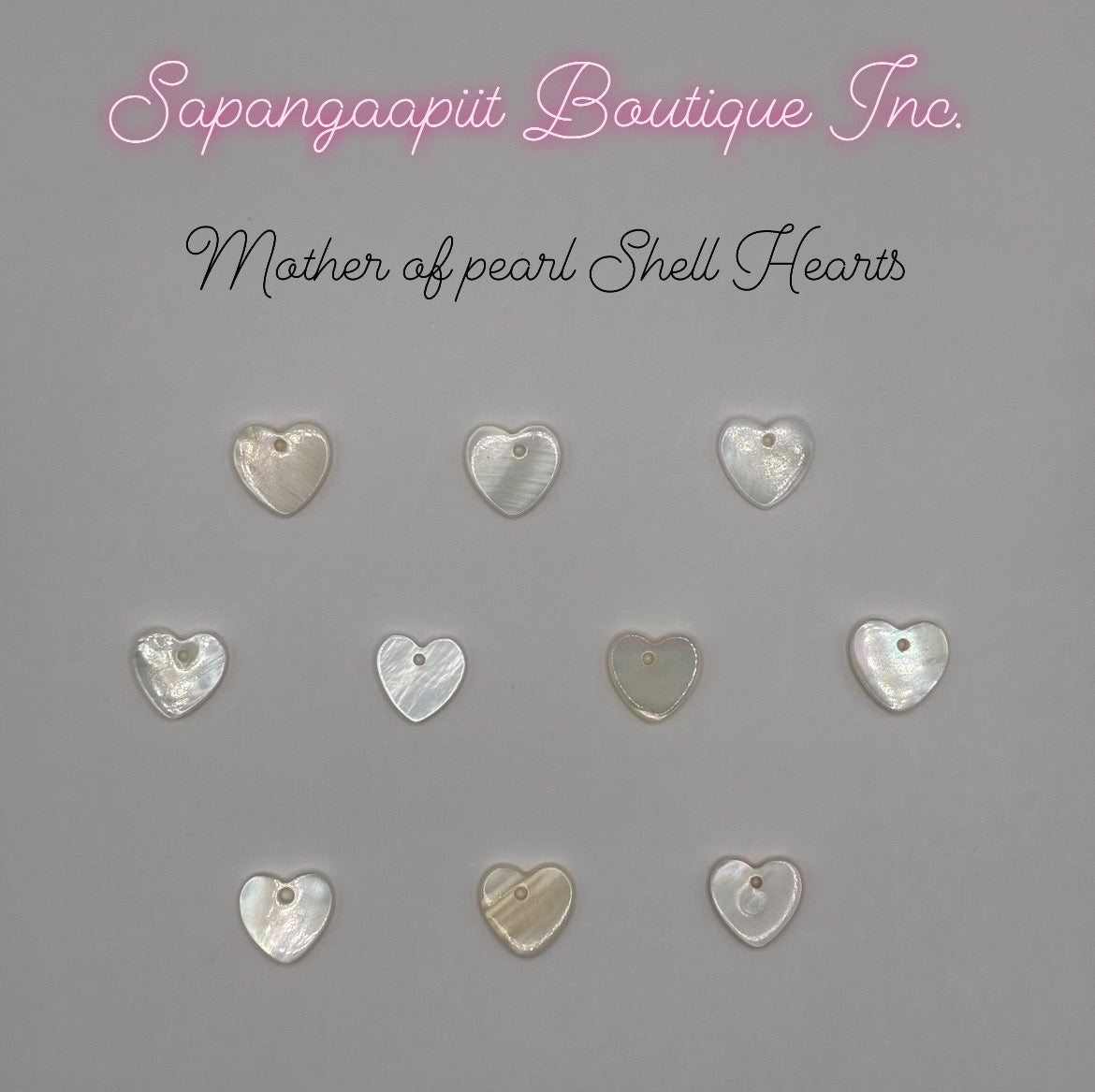 Mother of Pearl - Shell Hearts