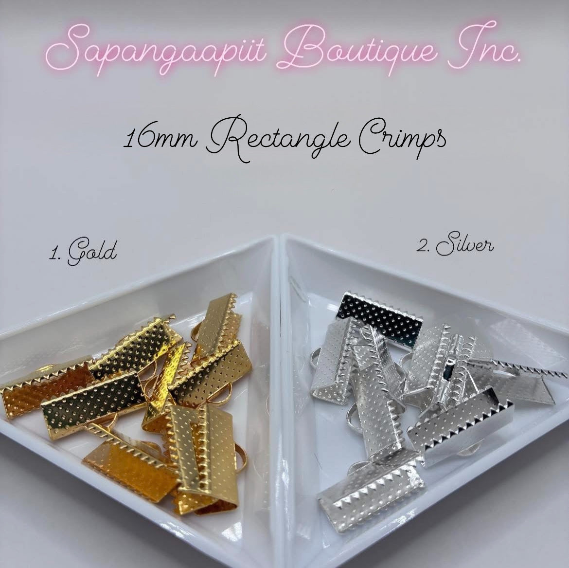 16mm Rectangle Crimps