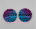 20mm Kakiniit Tattoo on Blue & Pink Circle