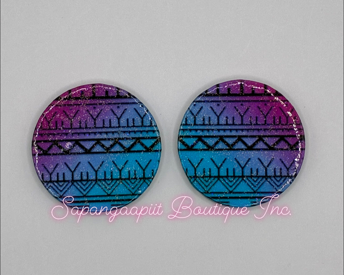 20mm Kakiniit Tattoo on Blue & Pink Circle