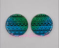 20mm Kakiniit Tattoo on Green & Blue Circle