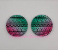 20mm Kakiniit Tattoo on Green & Pink Circle