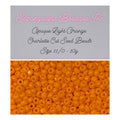 Orange clair opaque - Perles Charlotte True Cut - Taille 11/0