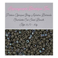 Patine Gris Opaque Aurore Boréale - Perles Charlotte True Cut - Taille 11/0