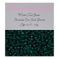 Vert sarcelle mat - Perles taillées Charlotte True Cut - Taille 11/0