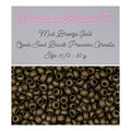 Bronze mat doré - Perles de rocaille tchèques Preciosa Ornella - Taille 11/0