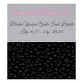 Opaque Black 23980 Preciosa 11/0 Seed beads