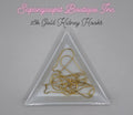 18k Gold kidney hooks