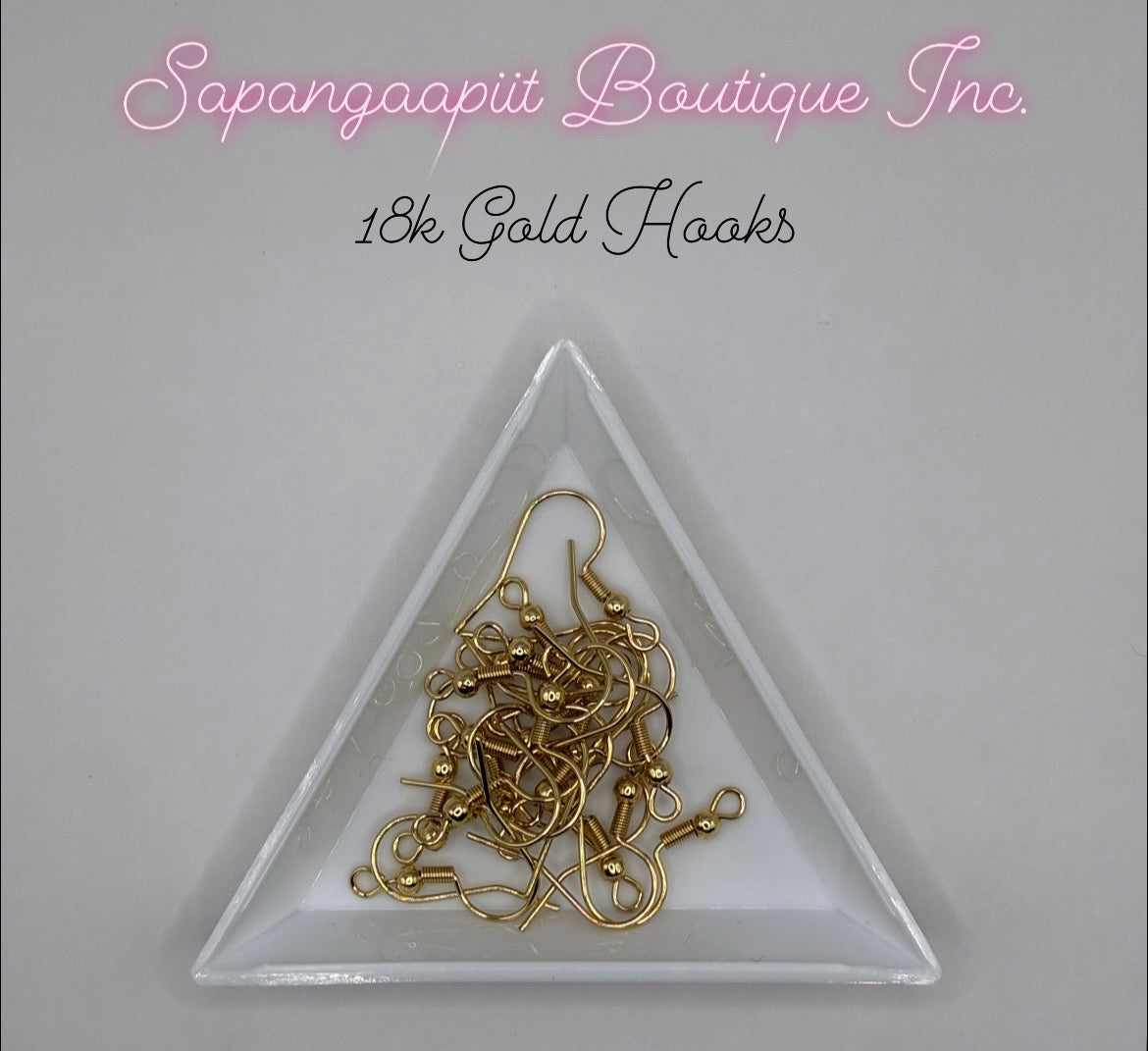 18k Gold Hooks