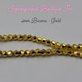 4mm Bicone - Gold