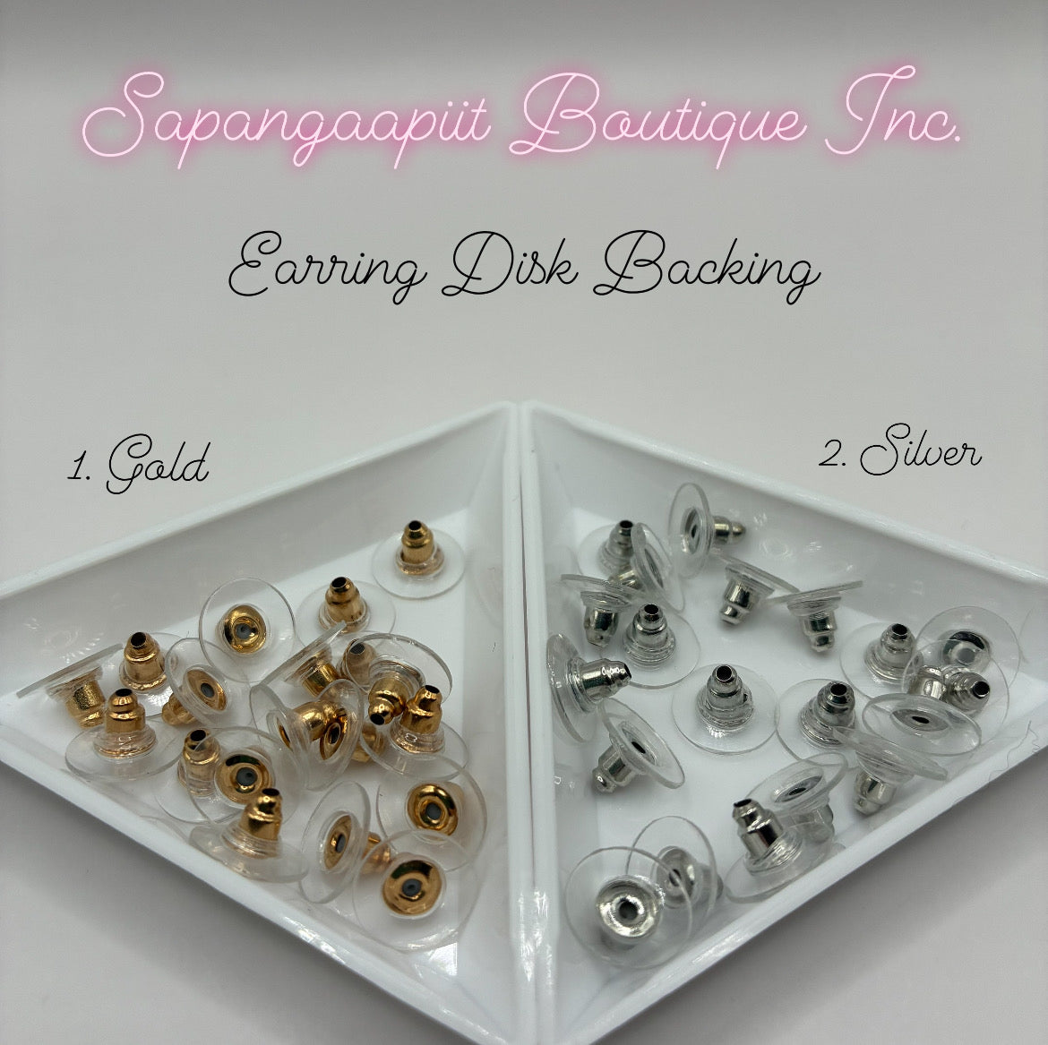 Earring disk backings