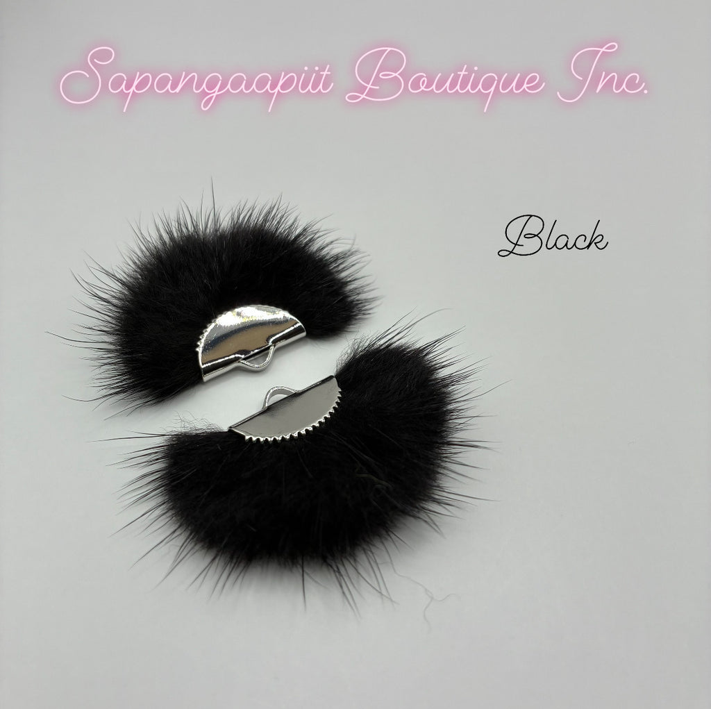 Mink Fur - Silver Tassel