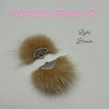 Mink Fur Silver Tassel