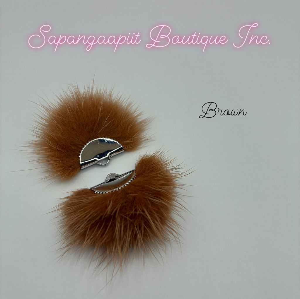 Mink Fur - Silver Tassel