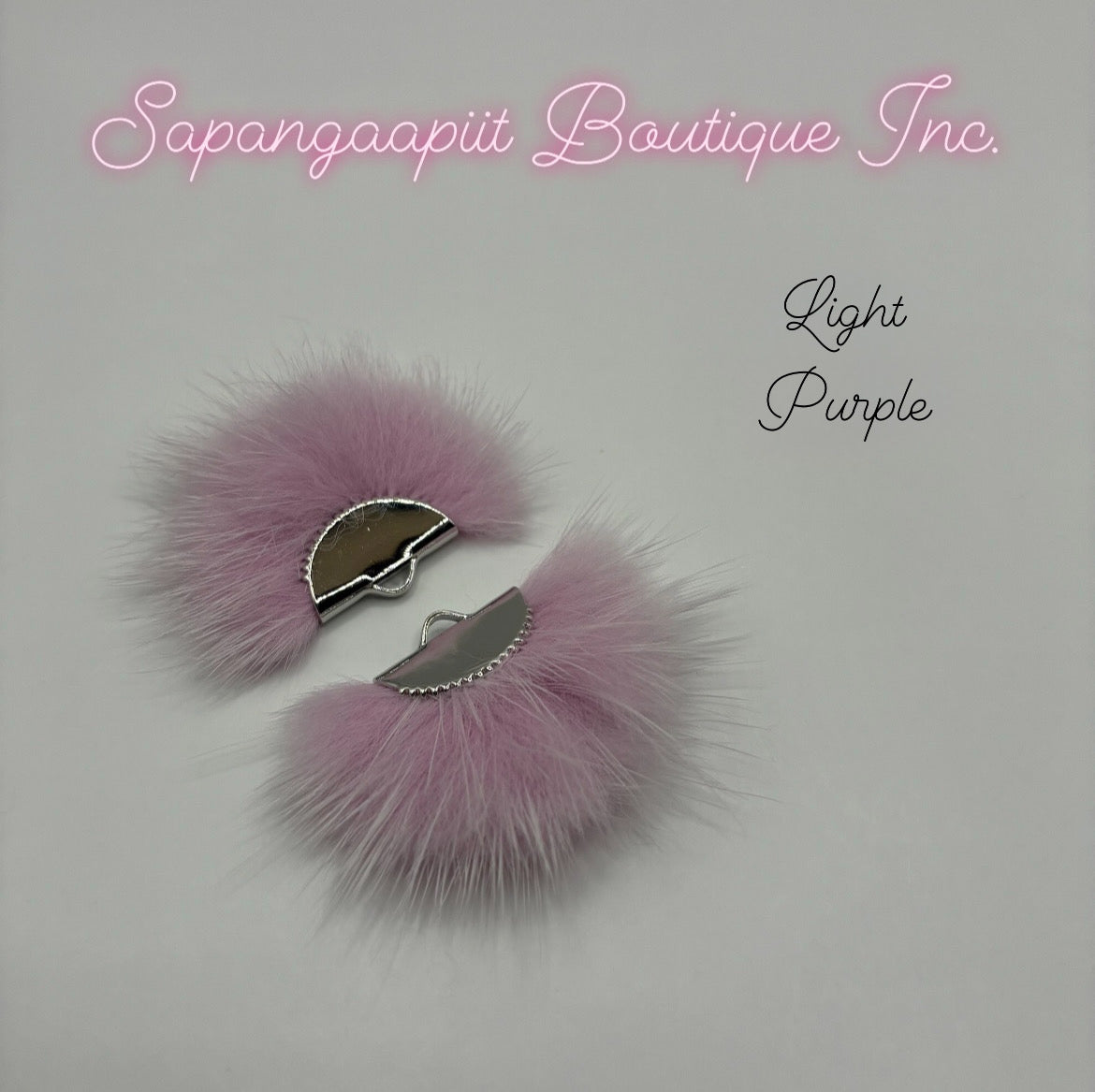 Mink Fur - Silver Tassel