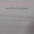 4mm Bicone - Frosted White