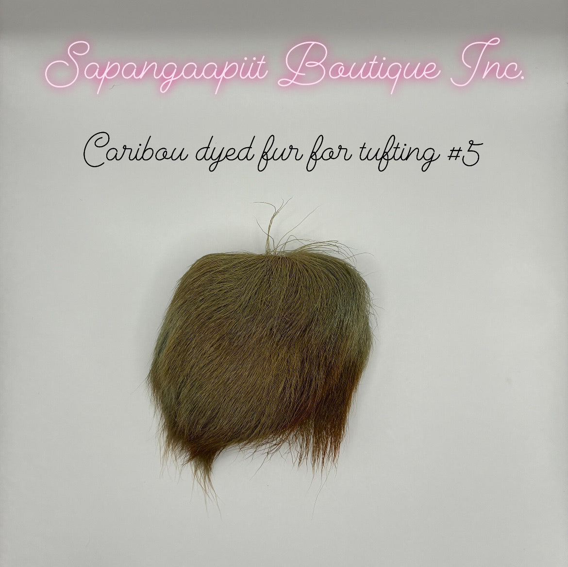 Caribou Dyed Fur for Tufting