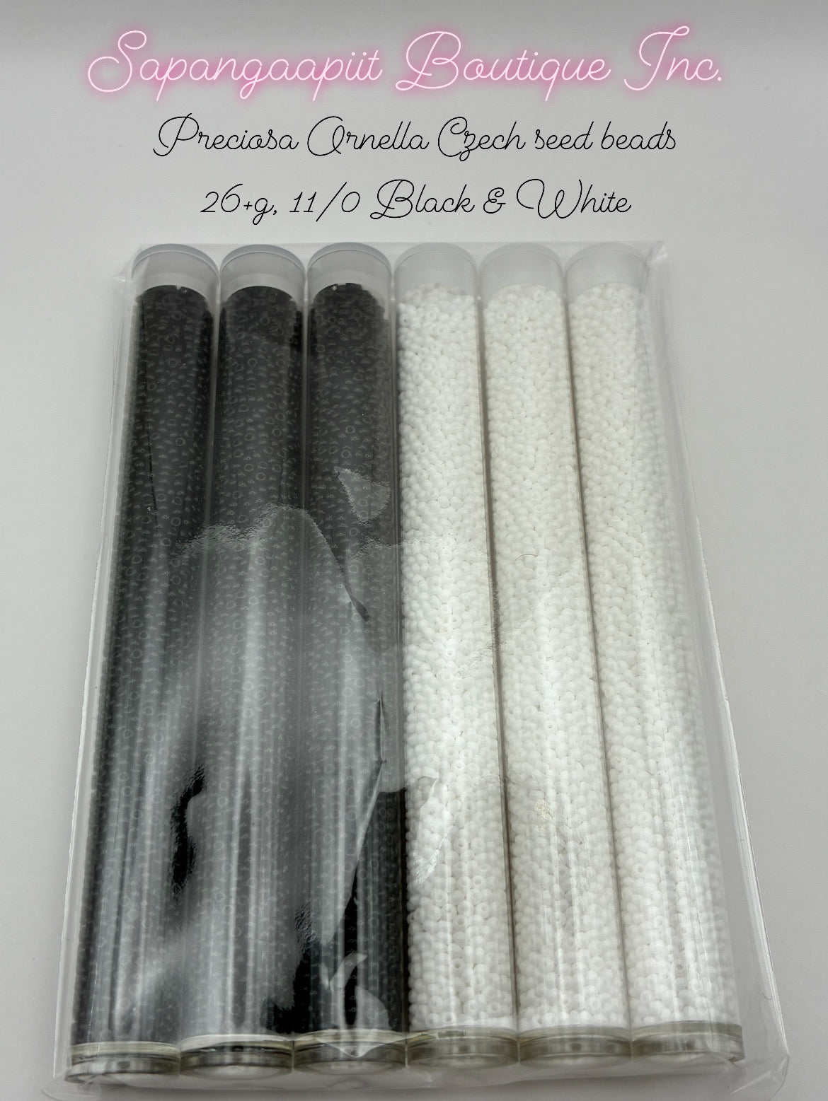 Black & White bead set size 11/0