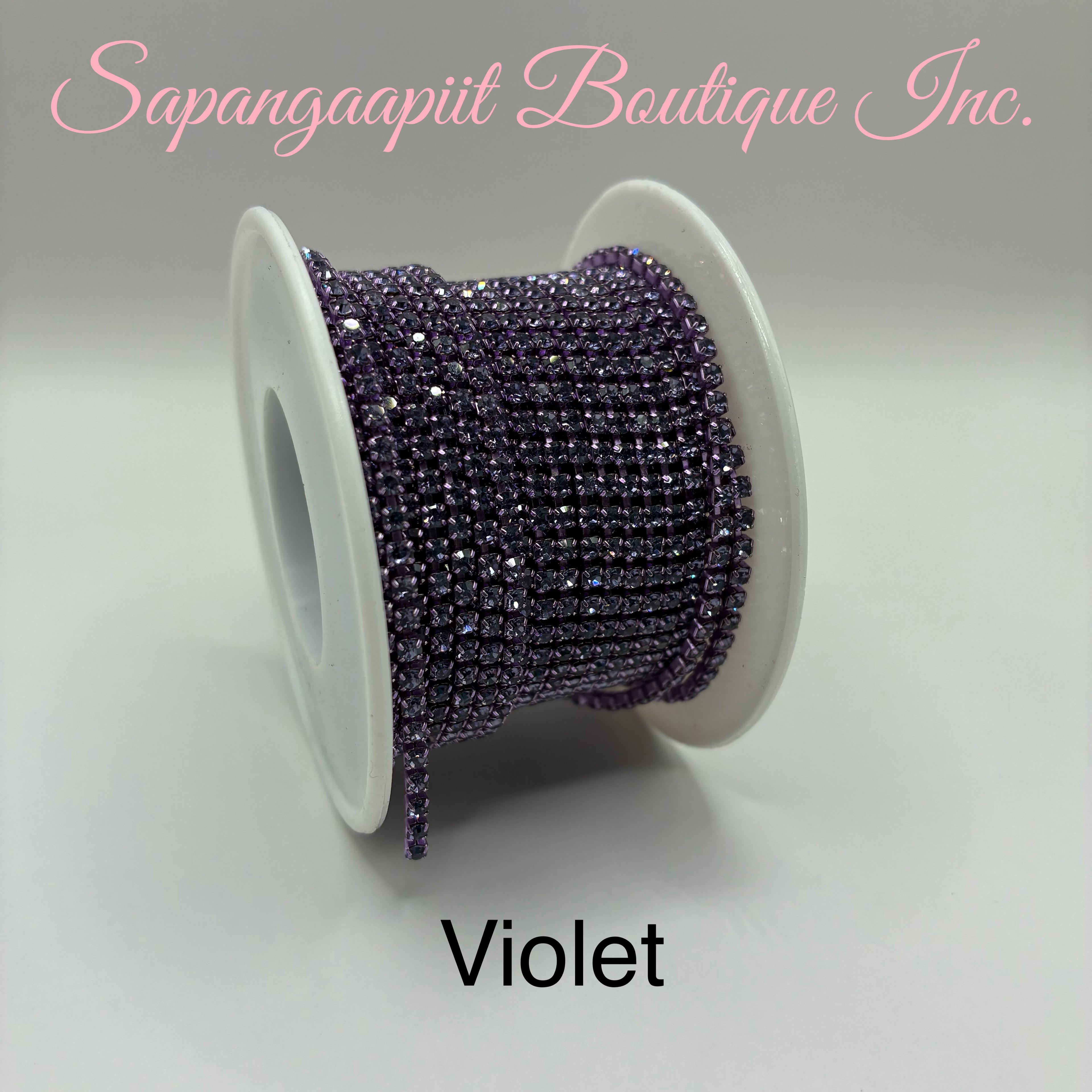 Rhinestone on Coloured Chain