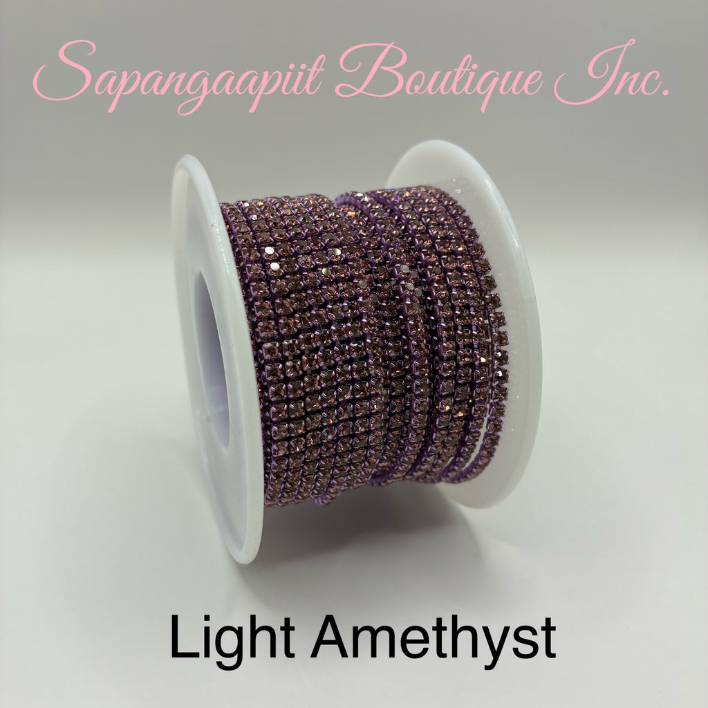 Rhinestone on Coloured Chain