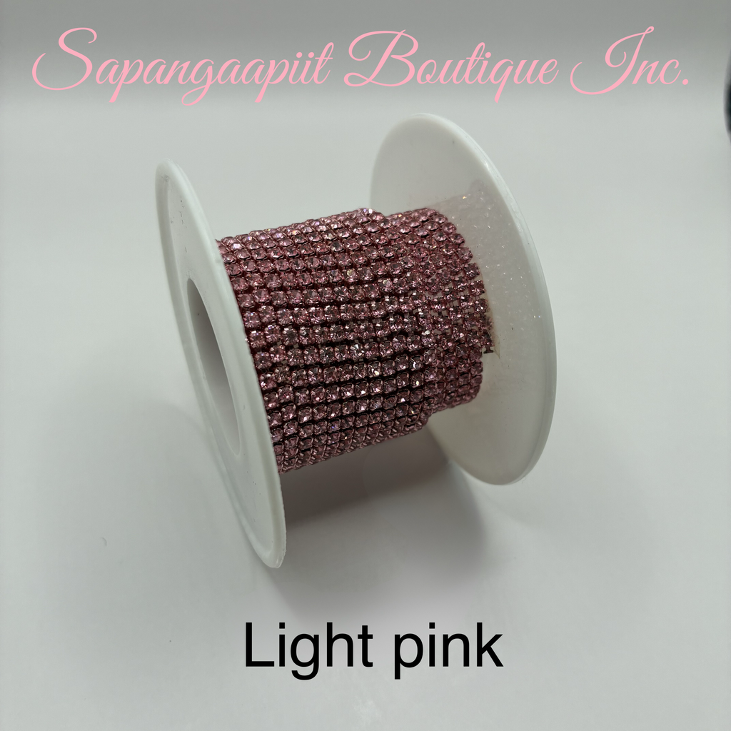 Rhinestone on Coloured Chain