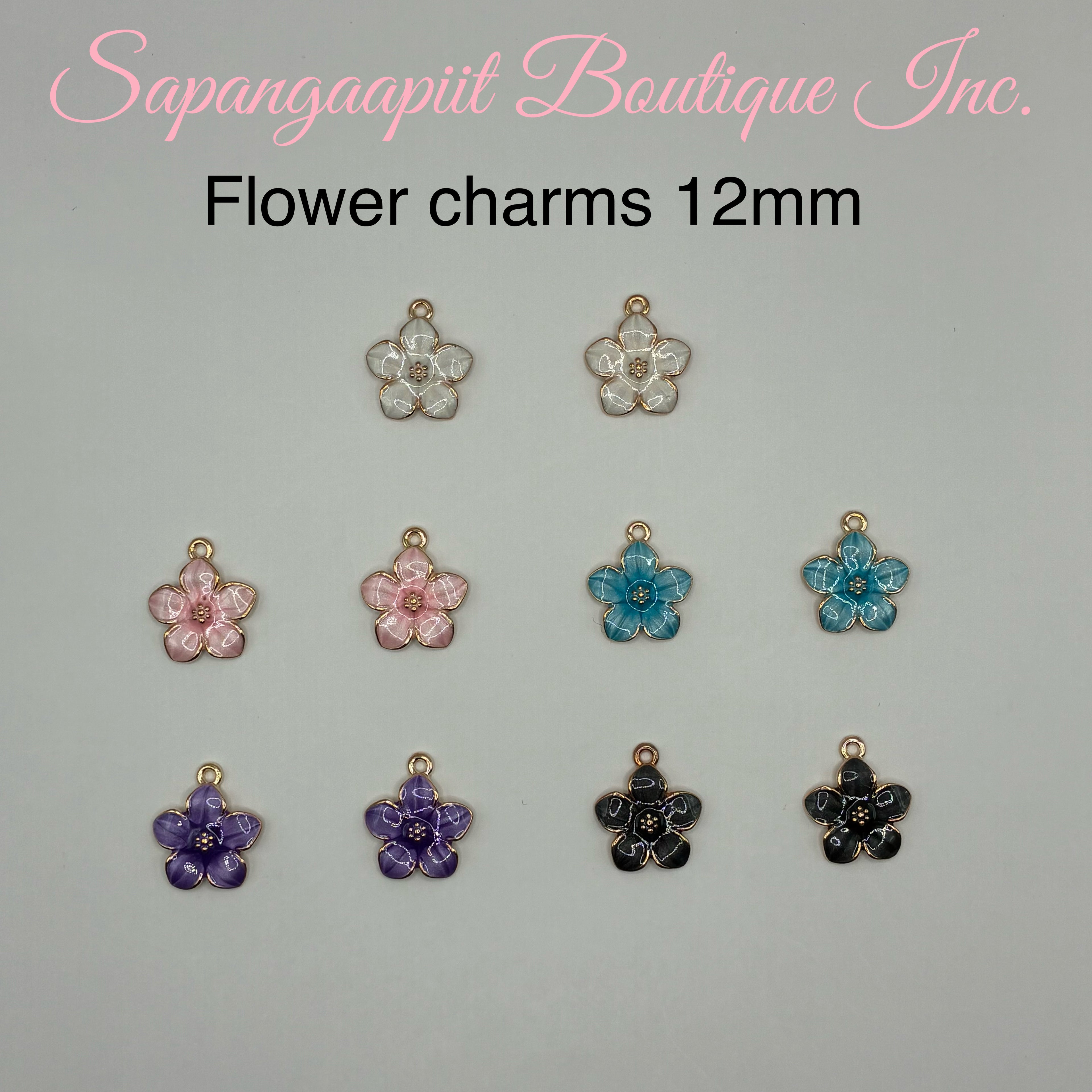 Flower charms 12mm