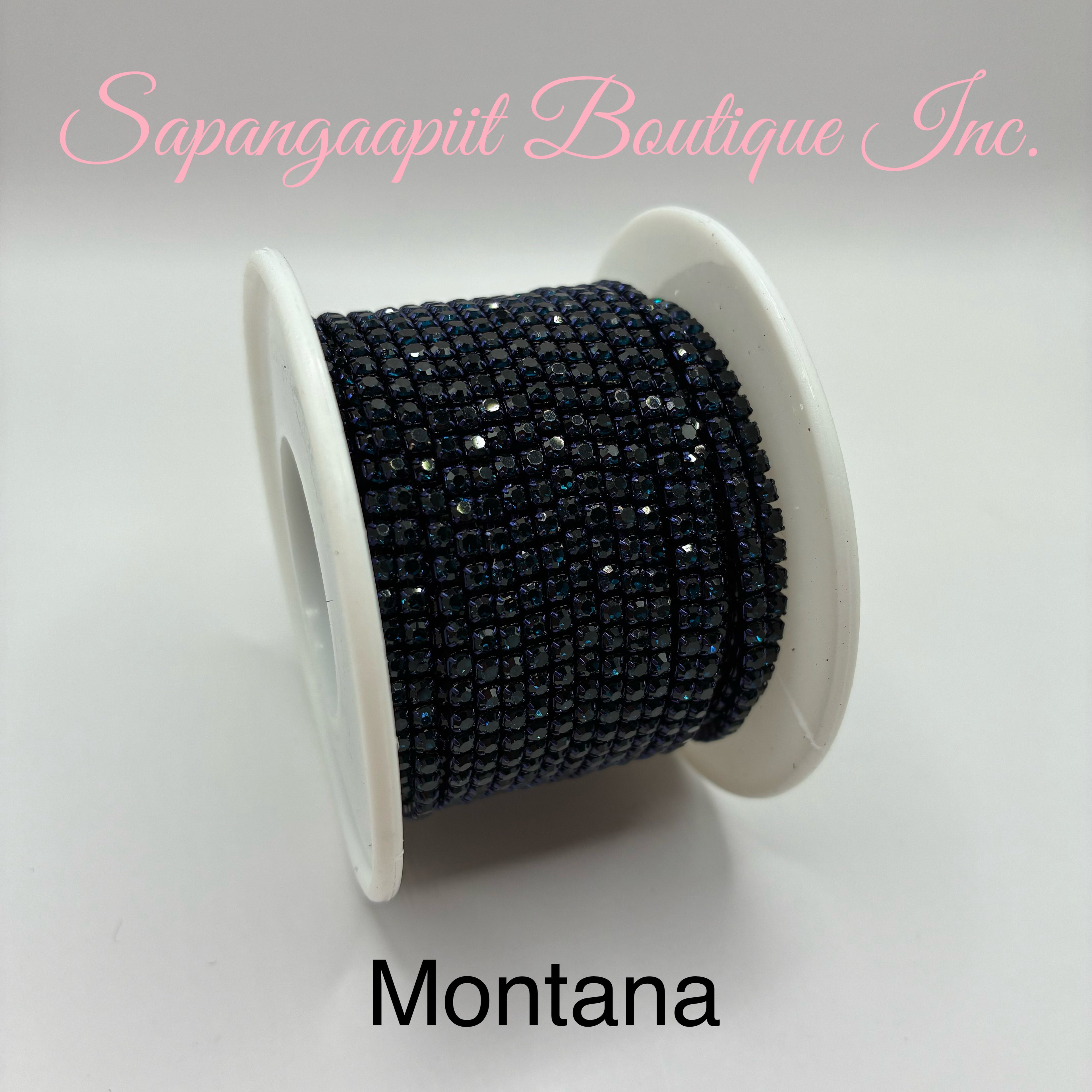 Rhinestone on Coloured Chain