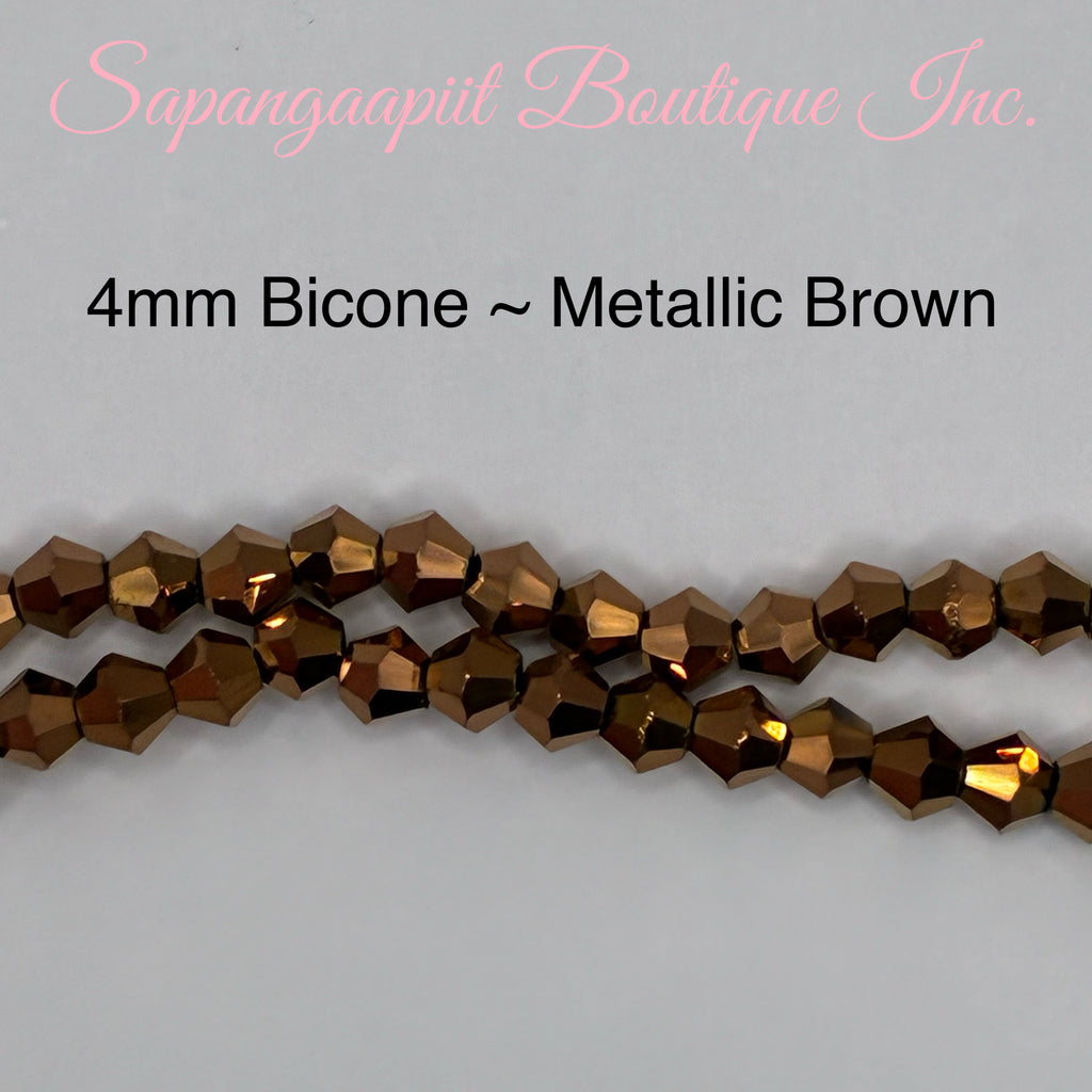 Bicone (Metallic) 4mm