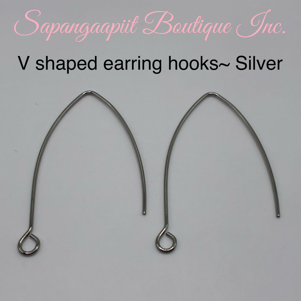 V shaped earring hooks