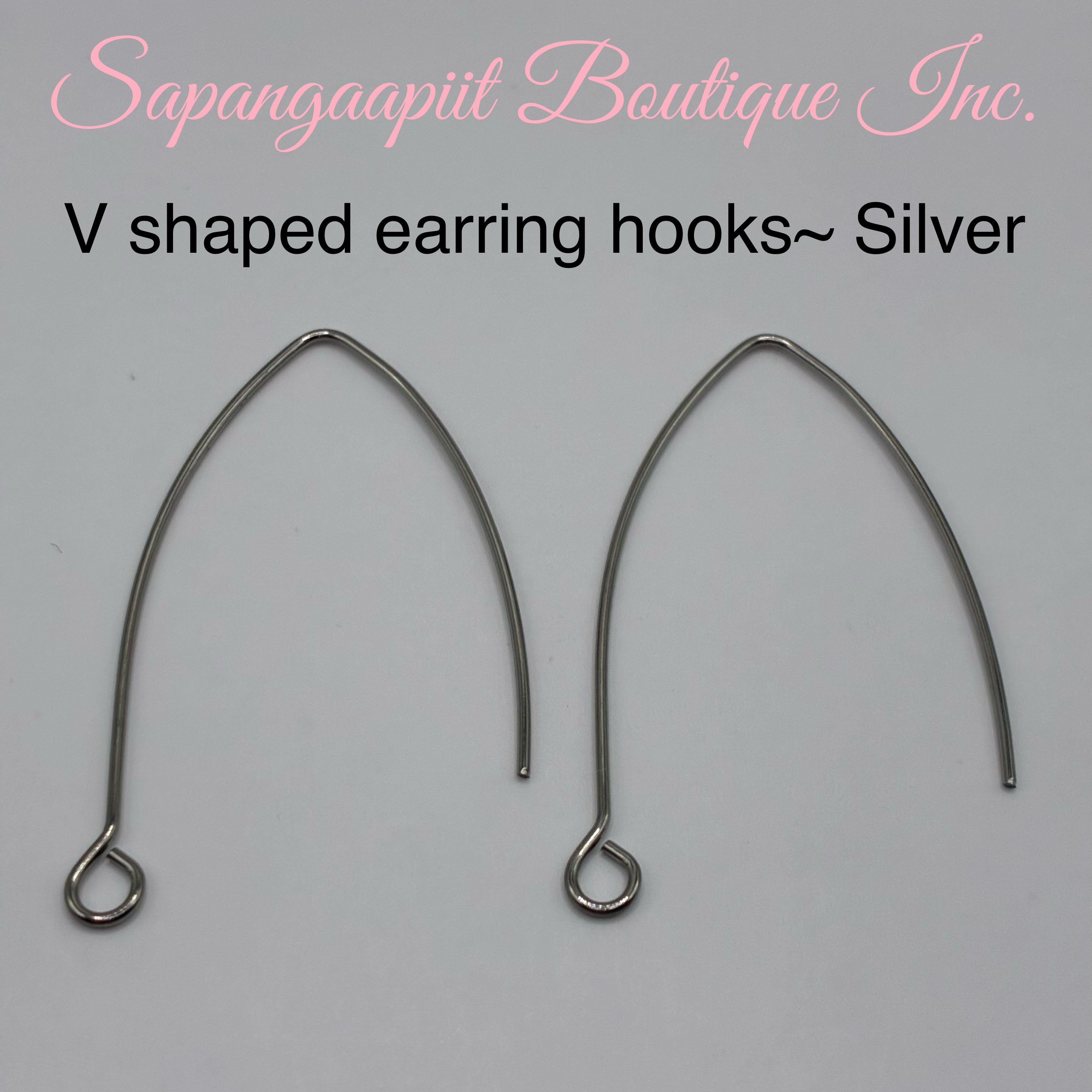 V shaped earring hooks