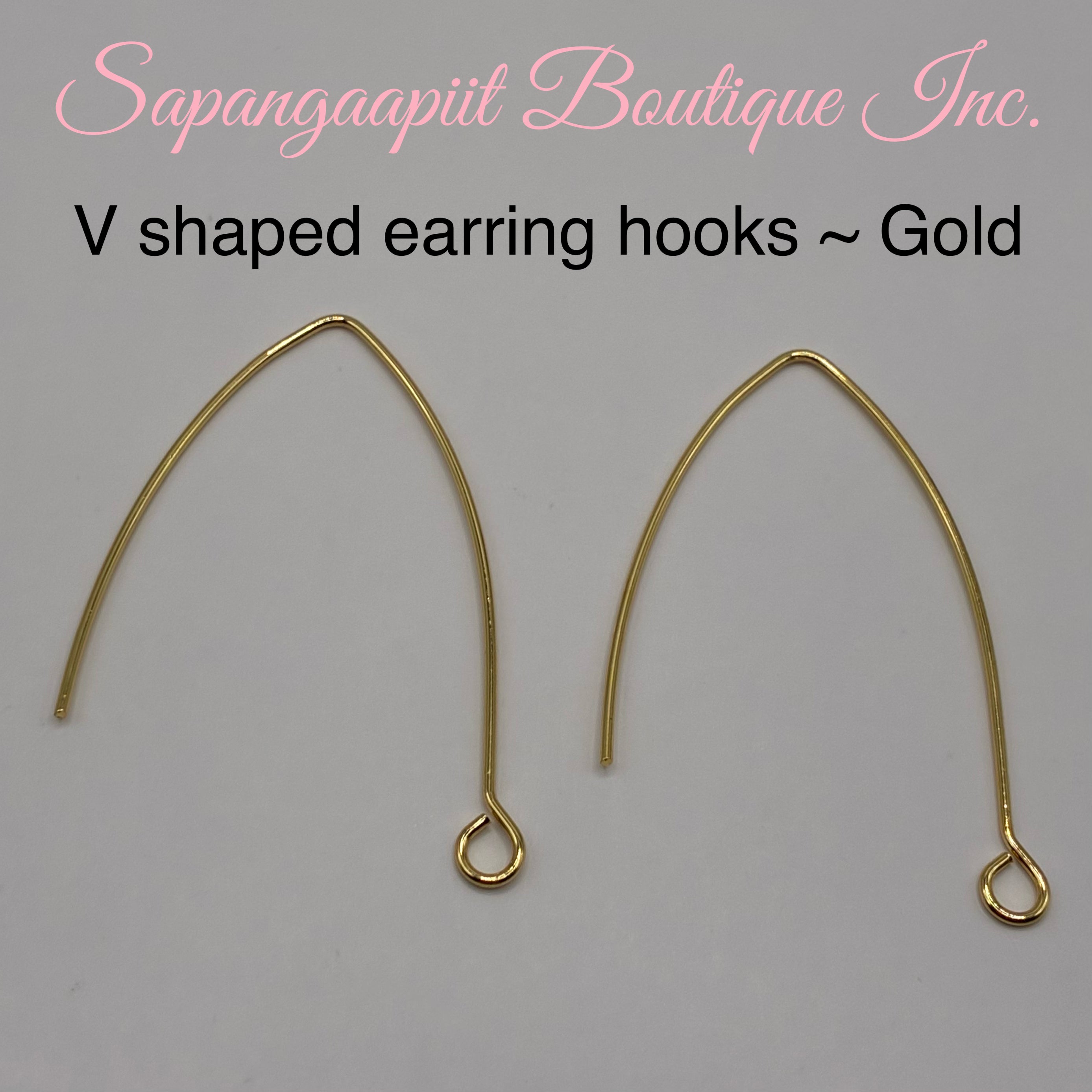 V shaped earring hooks