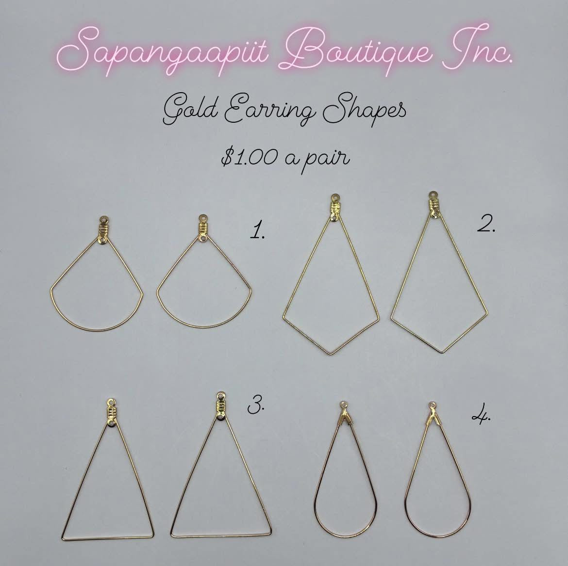 Gold Earring Shapes