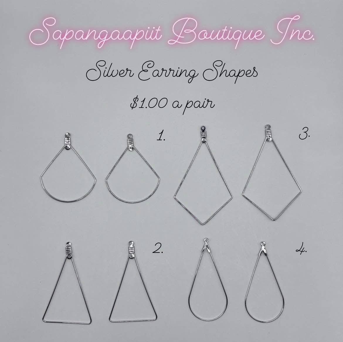 Silver Earring Shapes
