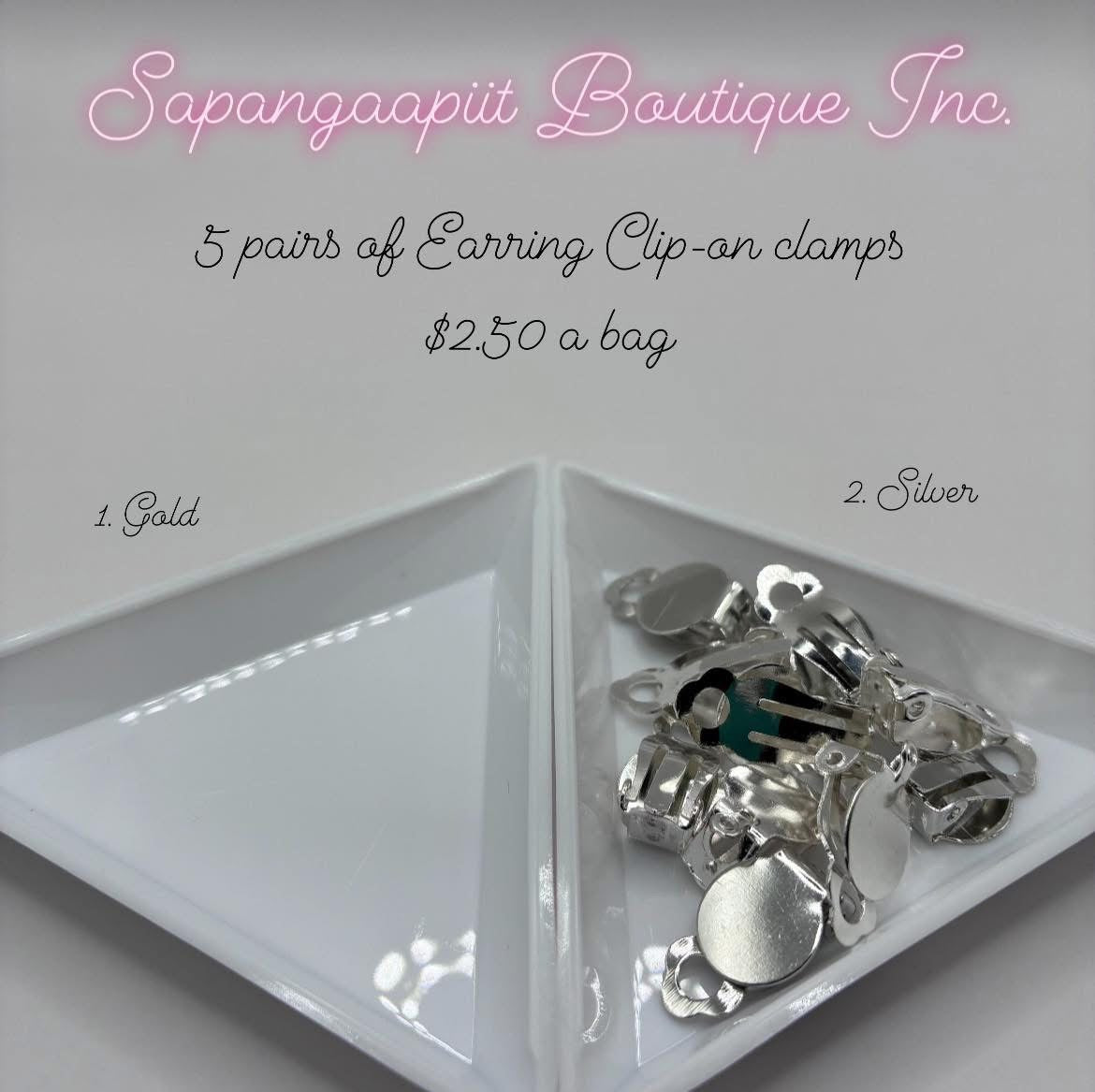 5 pairs of Earring Clip-on clamps